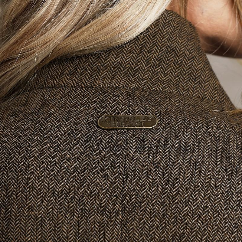 Bishops Court Luxe Collar Tweed Blazer - Rust
