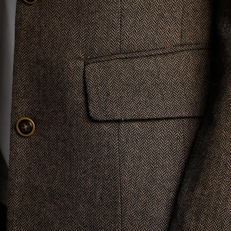 Bishops Court Luxe Collar Tweed Blazer - Rust