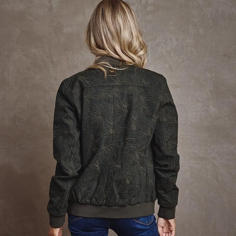 Escape Embroidered Bomber - Fatigue