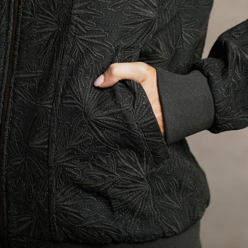 Escape Embroidered Bomber - Fatigue