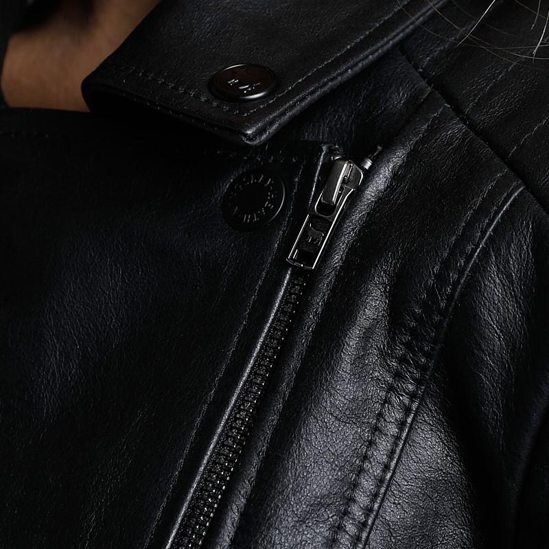 Clarence Biker Leather Jacket - Mamba