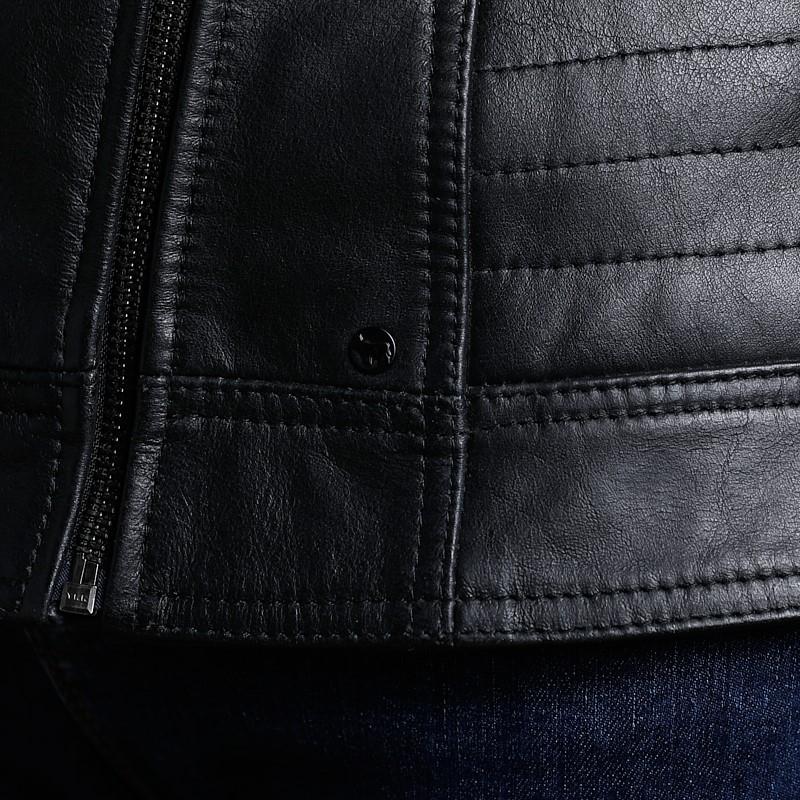 Clarence Biker Leather Jacket - Mamba