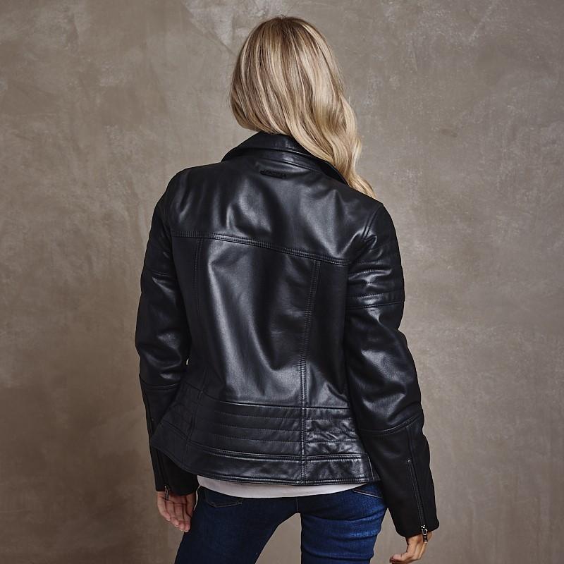 Kingsley Heath | Clarence Biker Leather Ladies – Cowhide