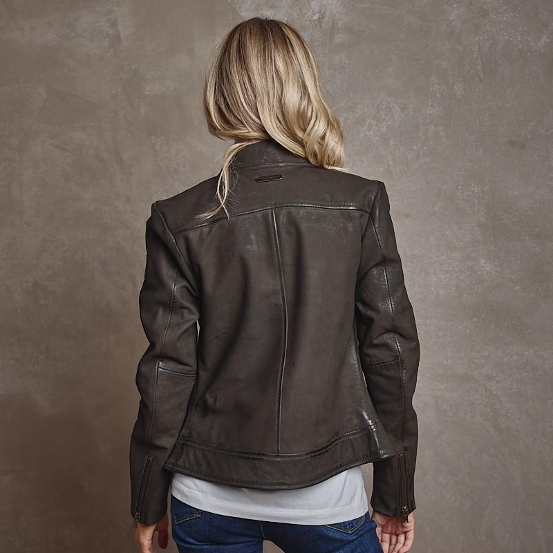 Knysna Bomber Leather Jacket - Choc