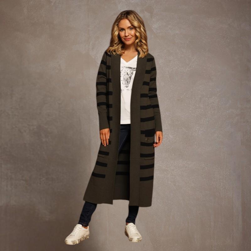 Ngwenya Luxe Maxi Cardi - Fatigue
