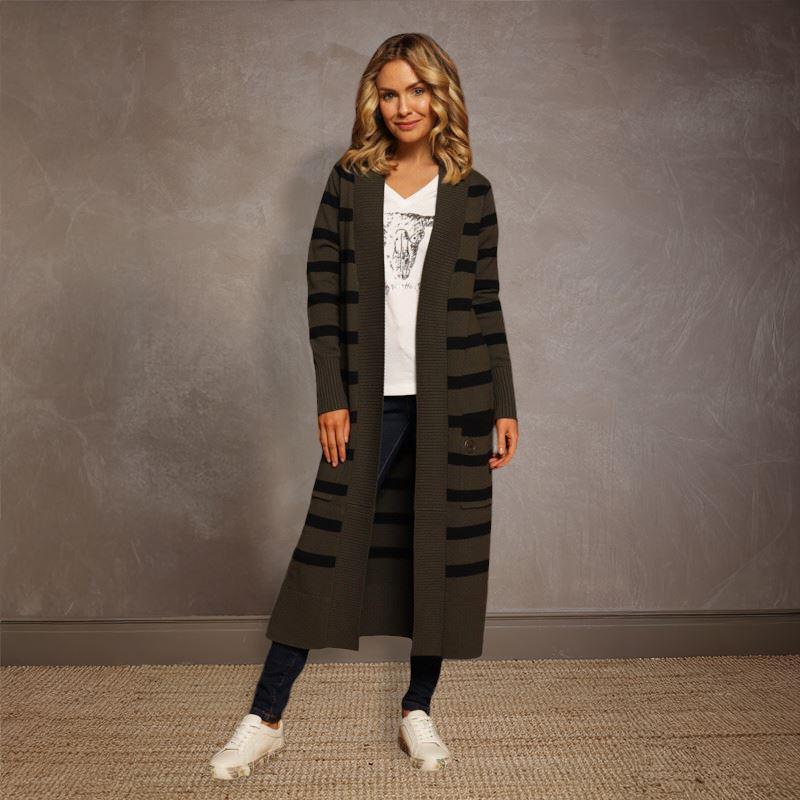 Ngwenya Luxe Maxi Cardi - Fatigue