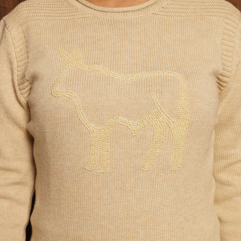 Kingsley Dulini Nguni Pullover Knit - Pangolin