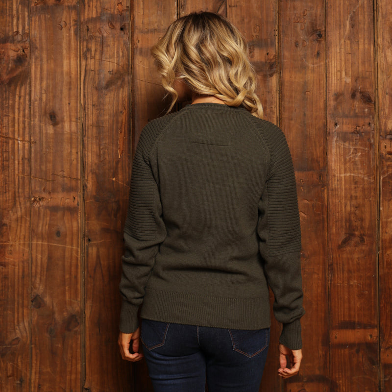 Kingsley Etosha Skull Pullover Knit - Fatigue