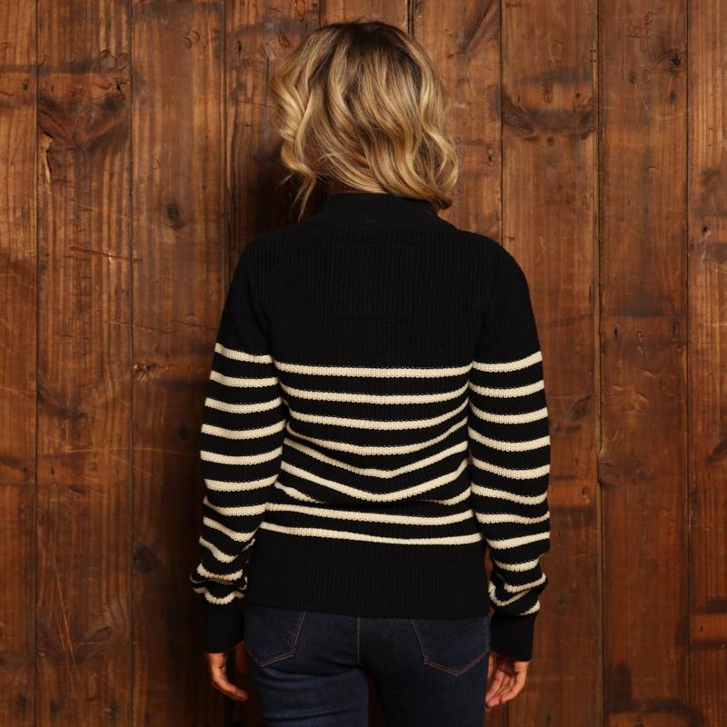 Kingsley Shamwari Striped Pullover Knit - Mamba