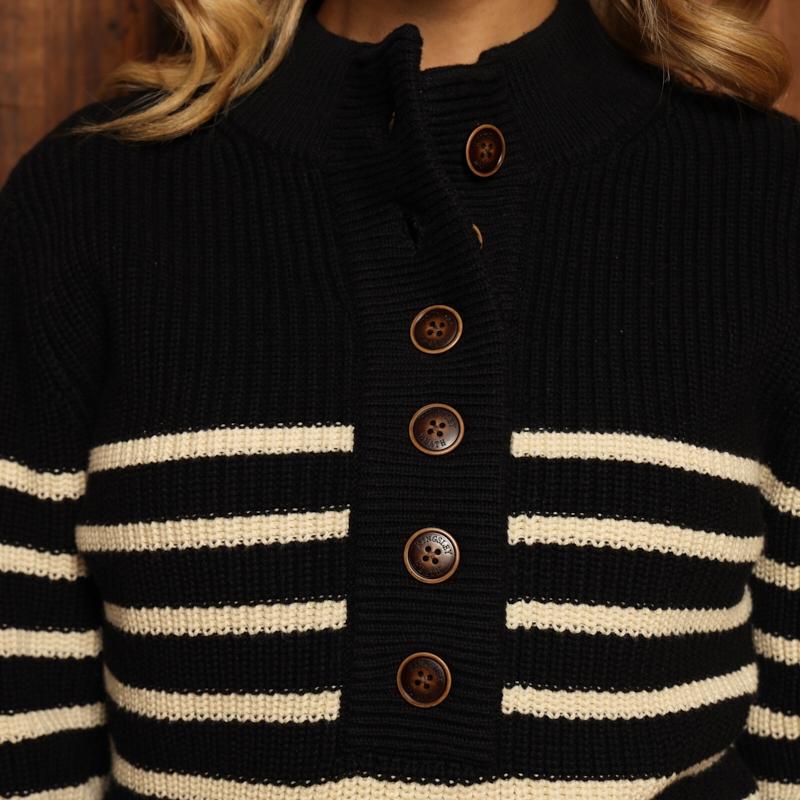 Kingsley Shamwari Striped Pullover Knit - Mamba