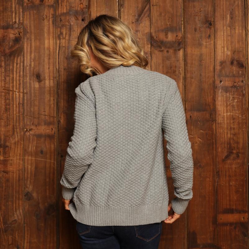 Kingsley Heath Luxe Basket Cardigan - Vervet