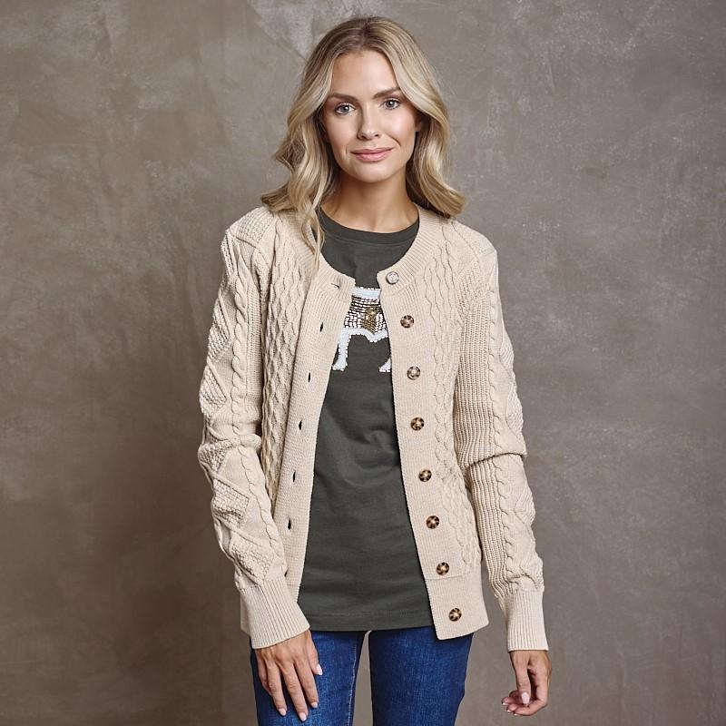 Meander Cardi Knit - Pangolin