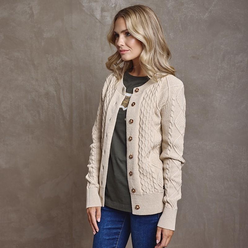 Meander Cardi Knit - Pangolin