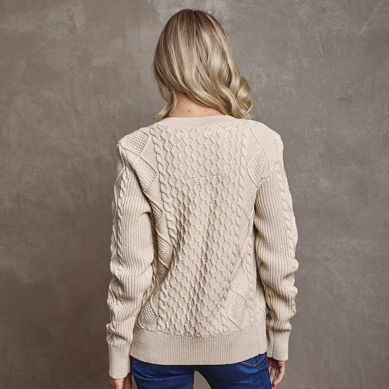 Meander Cardi Knit - Pangolin
