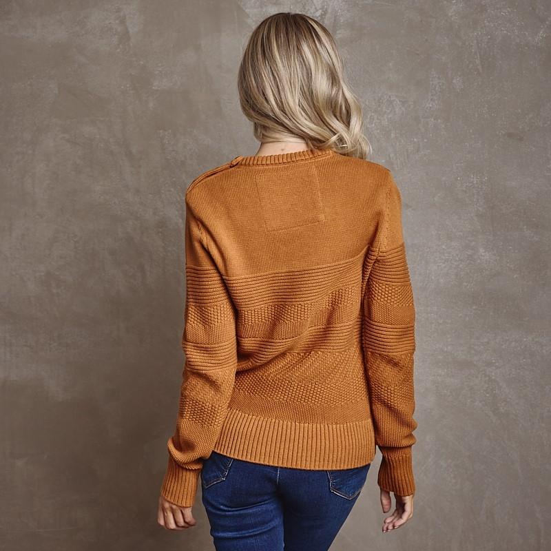 Cavendish Pullover Knit - Rust