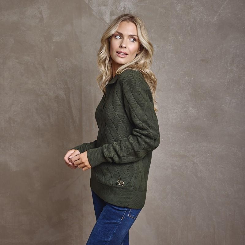 Weave Pull Over Knit - Fatigue