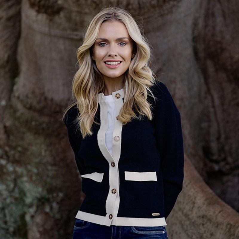 Kensington Cropped Cardi Knit - Mamba