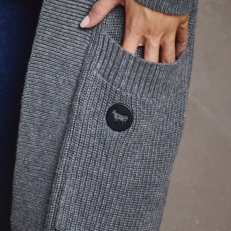 Scarborough Hoodie Cardi Knit - Jackal