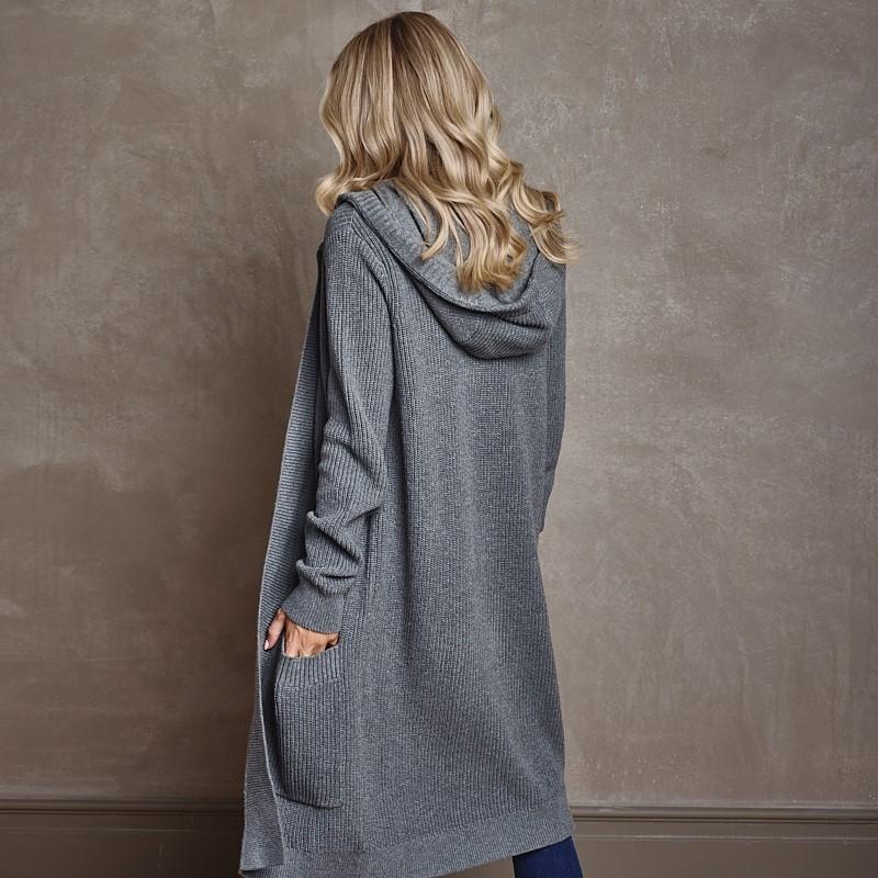 Scarborough Hoodie Cardi Knit - Jackal