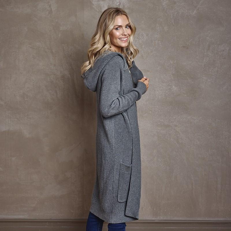 Scarborough Hoodie Cardi Knit - Jackal
