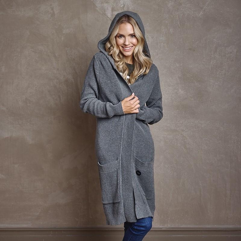 Scarborough Hoodie Cardi Knit - Jackal