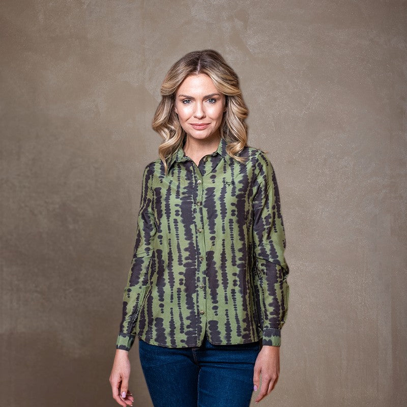 African Luxe Shirt - Moss