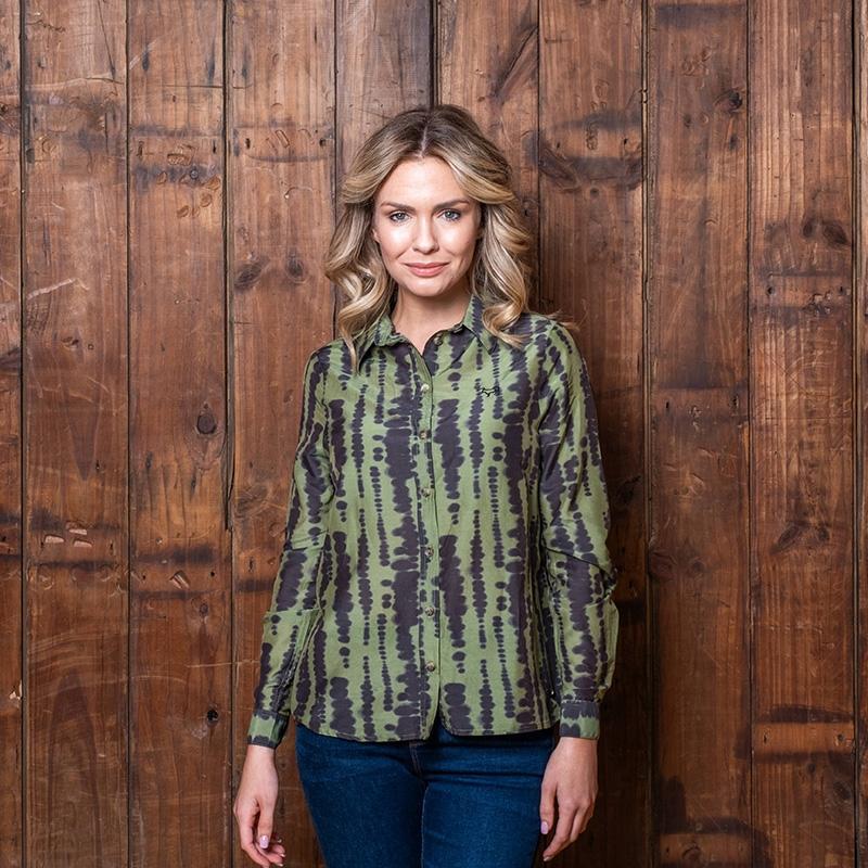 African Luxe Shirt - Moss