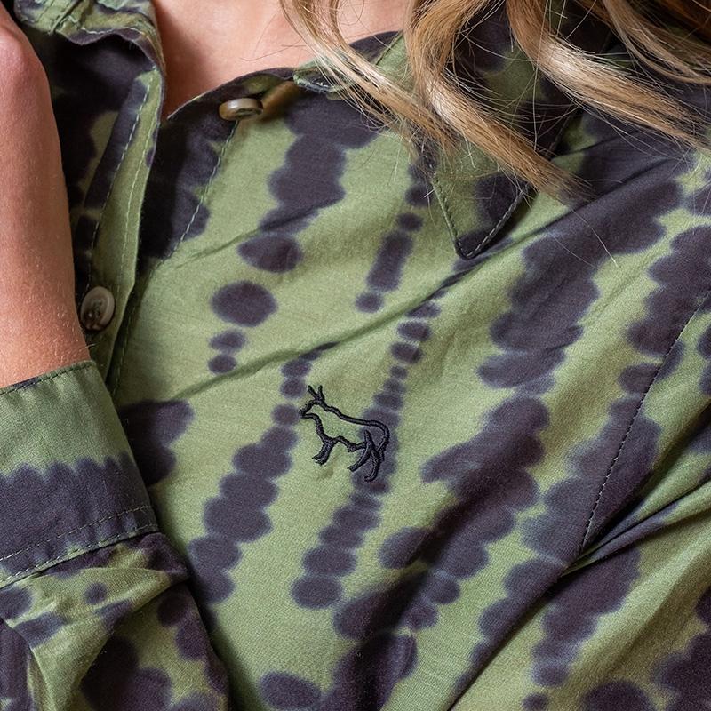 African Luxe Shirt - Moss