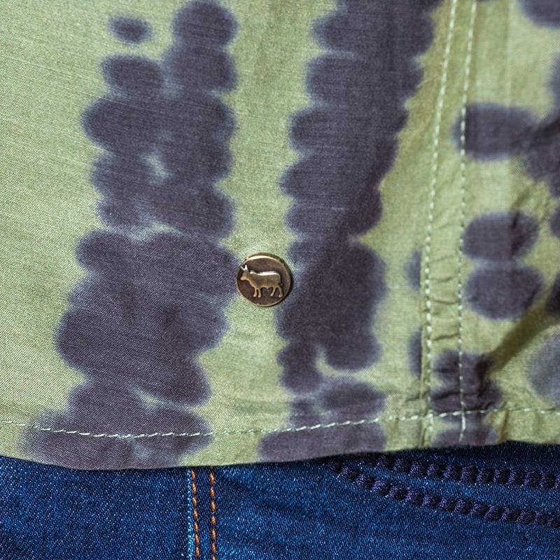 African Luxe Shirt - Moss