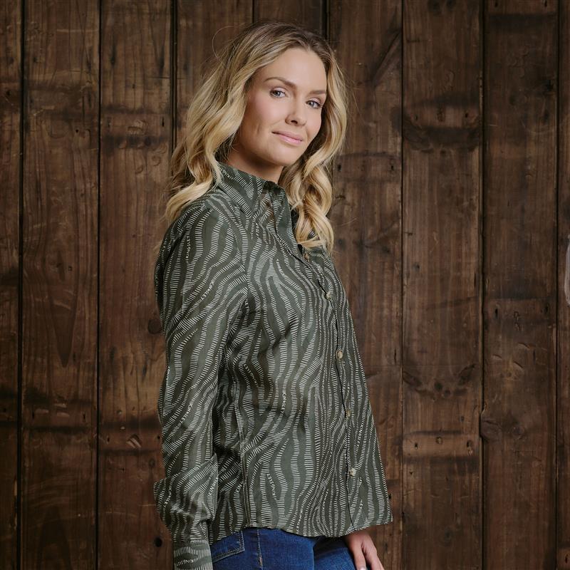 Kingsley Luxe Zebra Shirt  - Fatigue