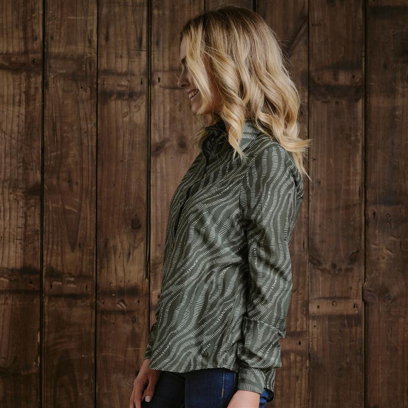Kingsley Luxe Zebra Shirt  - Fatigue