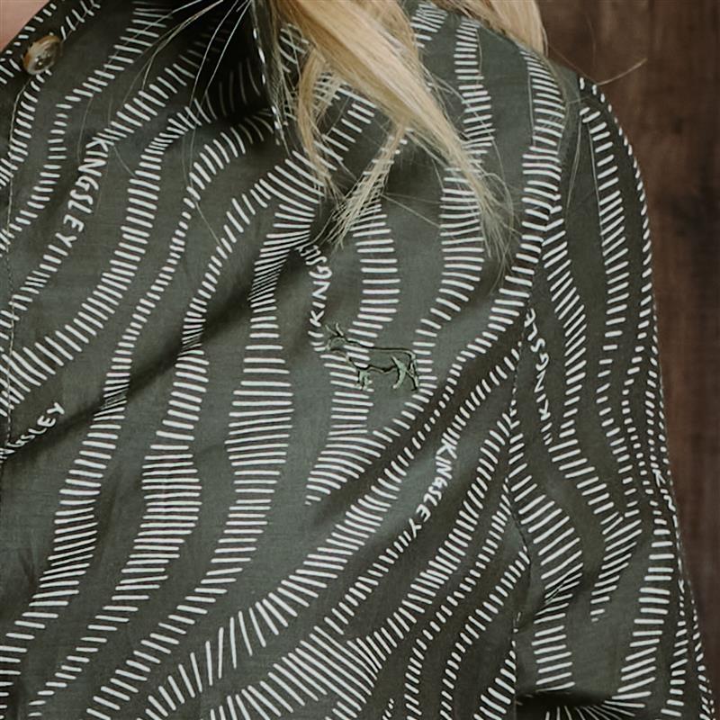 Kingsley Luxe Zebra Shirt  - Fatigue