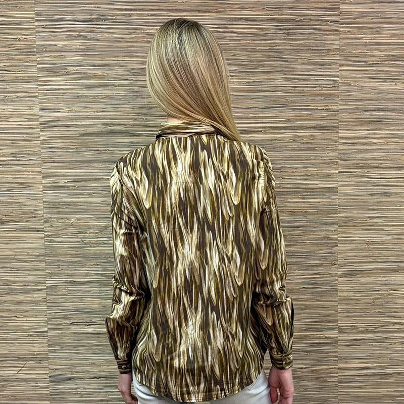 Golden Delta Sunset Silk Blend RF Shirt - Sable