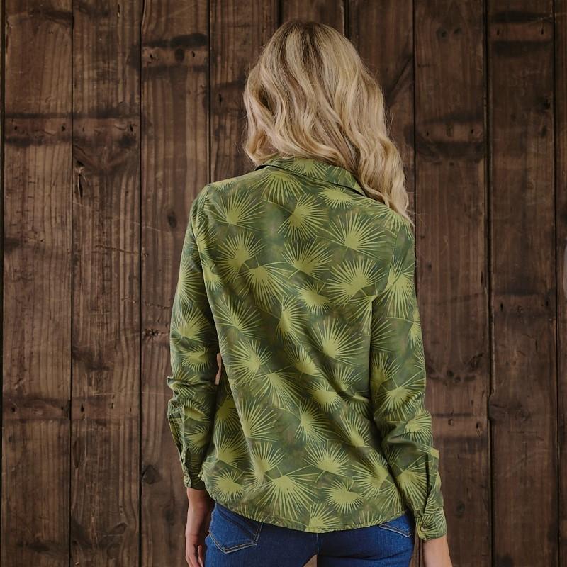 Illa Palm Shirt - Moss