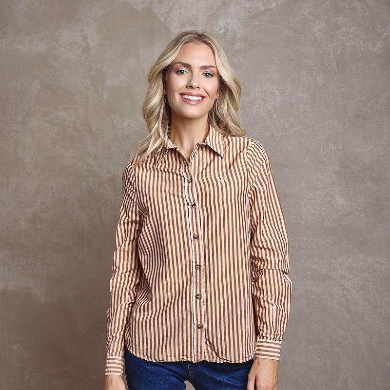 Classic Stripe Shirt - Rust
