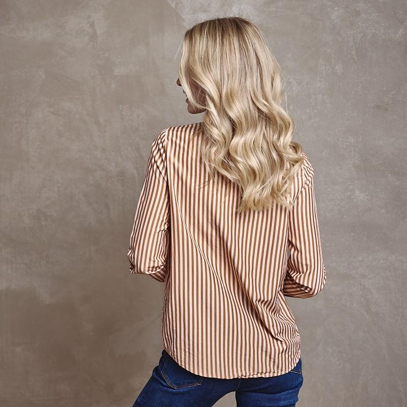 Classic Stripe Shirt - Rust
