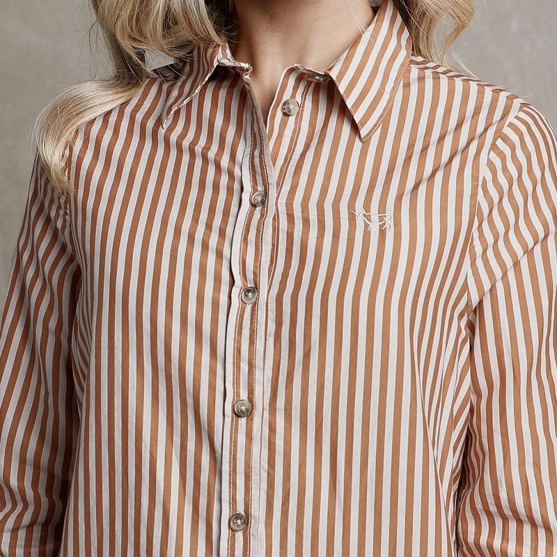 Classic Stripe Shirt - Rust