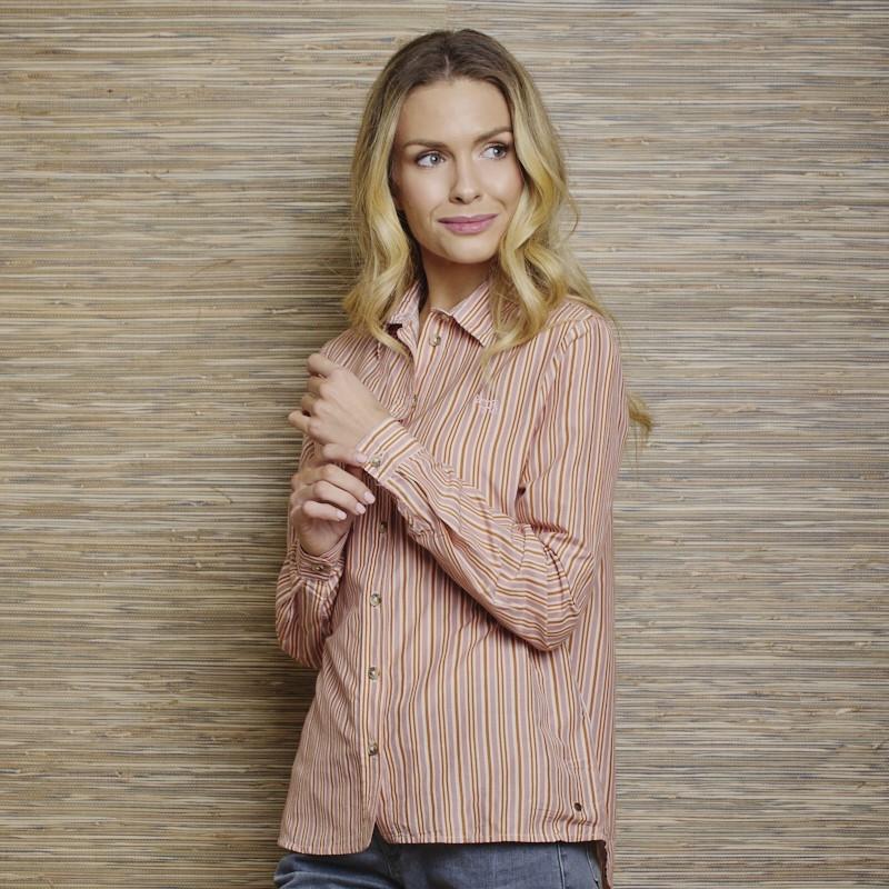Summer Haze Silk Blend Shirt - Camel