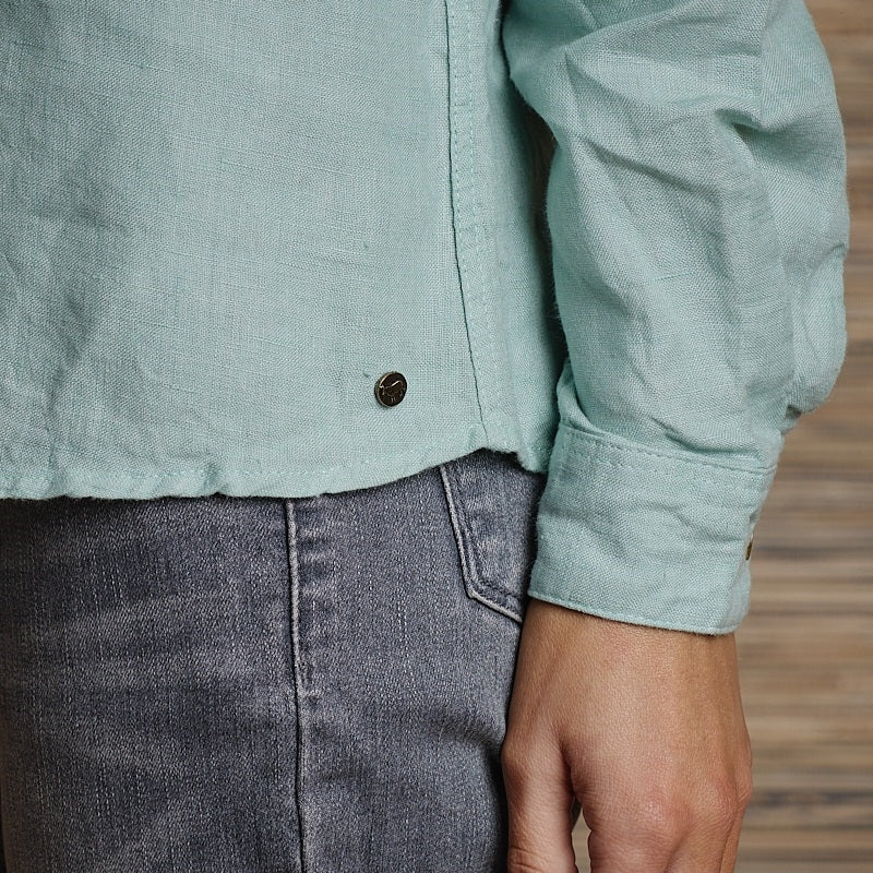 African Breeze Linen Shirt - Mint