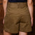 Clifton High-Waisted Flared Short Olive