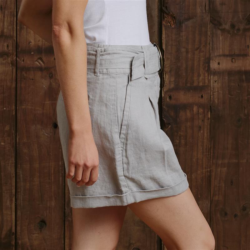 The Lawns Linen High-Waisted Short 25-26 - Puku