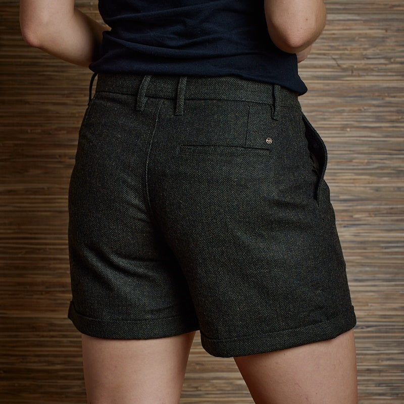 Luxe Pleated Femme Short - Fatigue