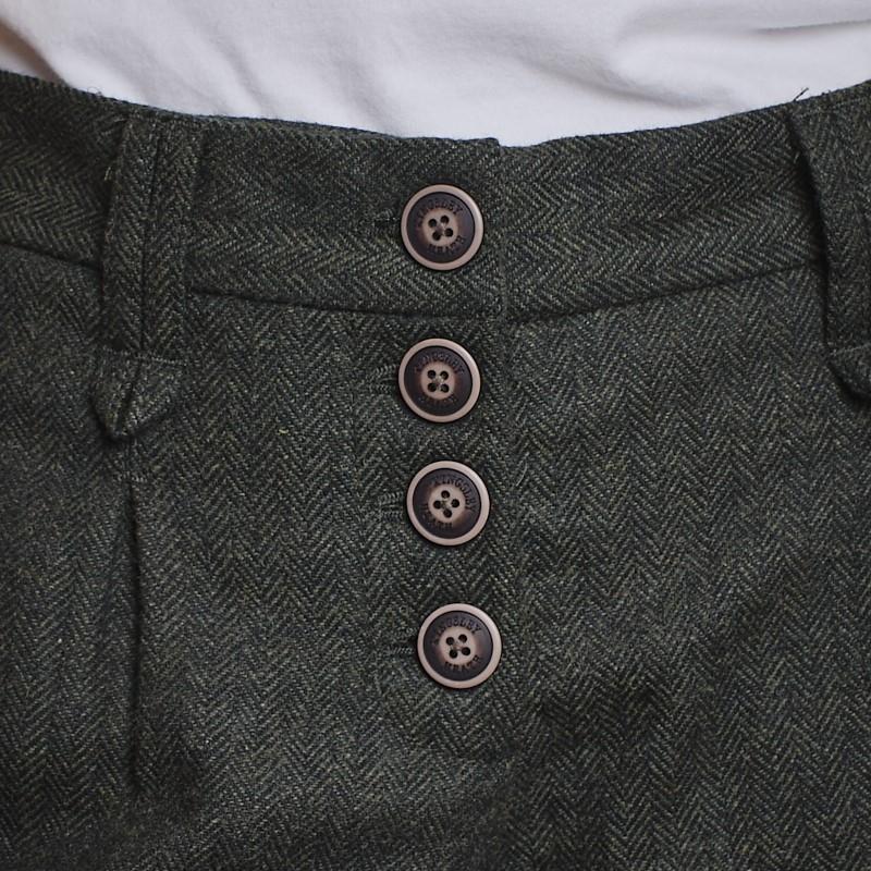 Luxe Pleated Femme Short - Fatigue