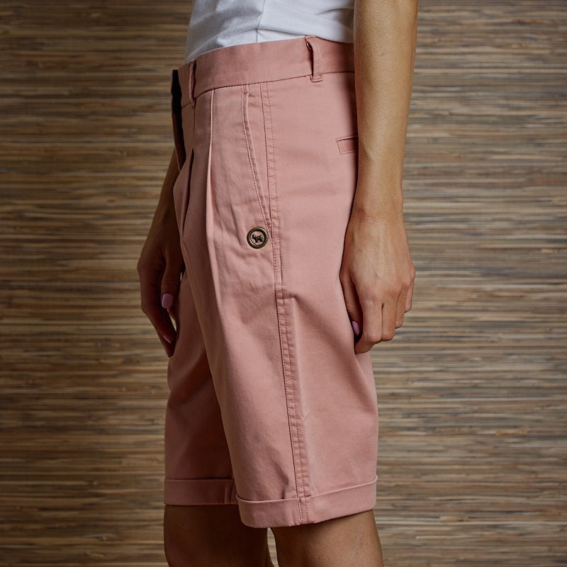Winelands Luxe Pleated Short - Mushroom