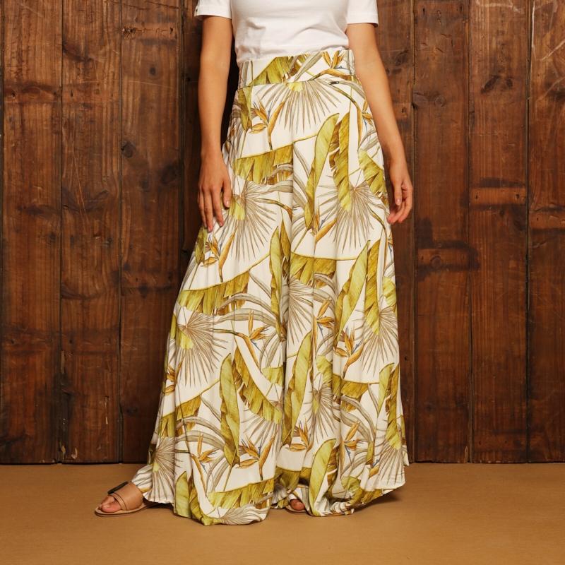Coastal Forest Maxi Skirt  - Pelican