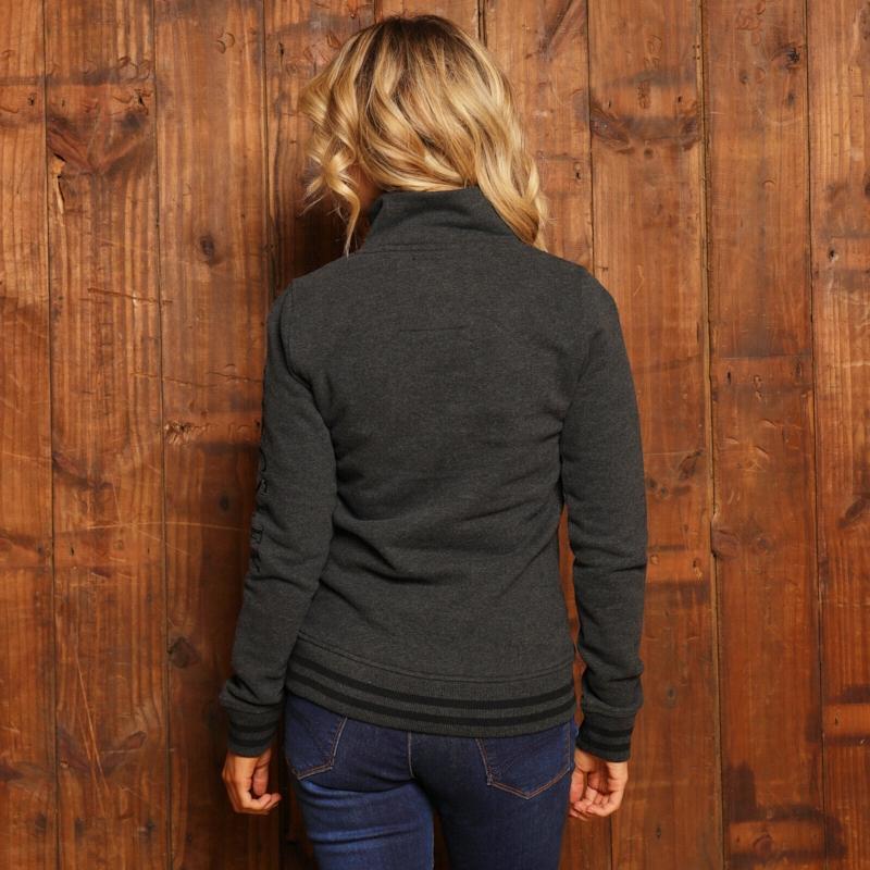 Kingsley Orapa Quarter Zip Pullover Sweatshirt - Gravel