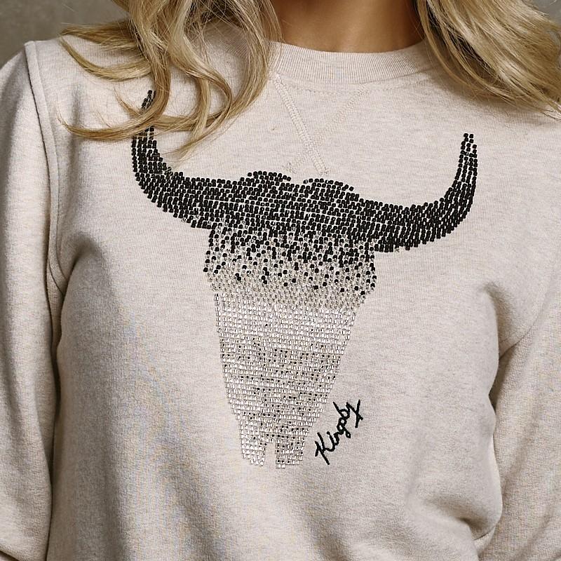 Embellished Skull Sweat - Pangolin