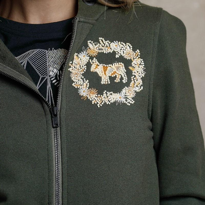Zip Through Hoodie - Fatigue