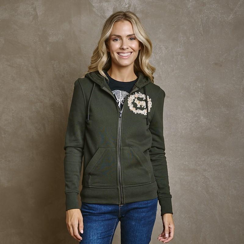 Zip Through Hoodie - Fatigue
