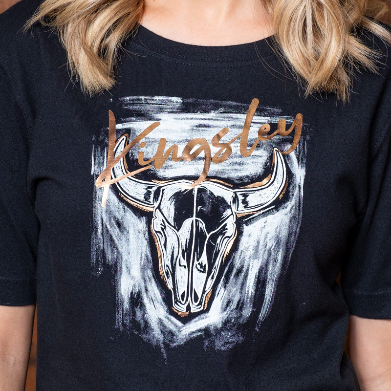 Fiesty Skull regular Crew Tee Mamba